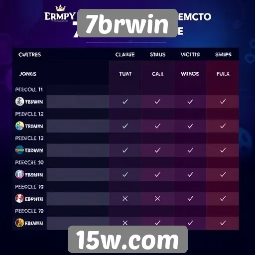 Comparativo entre 7brwin e concorrentes do setor