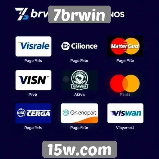 A variedade de métodos de pagamento do 7brwin